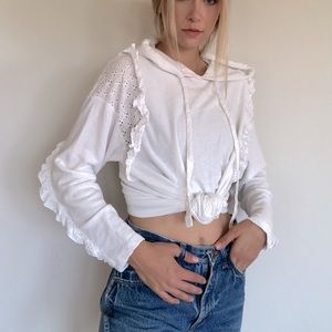 White sweatshirt